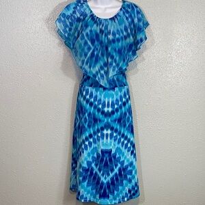 Amy Byer Blue and White Kids Midi Set